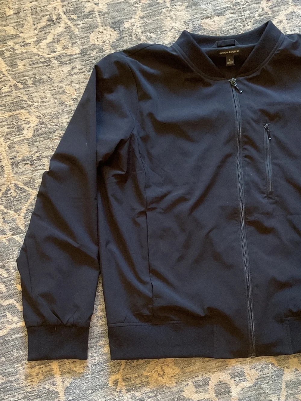 Banana Republic Black Bomber Jacket